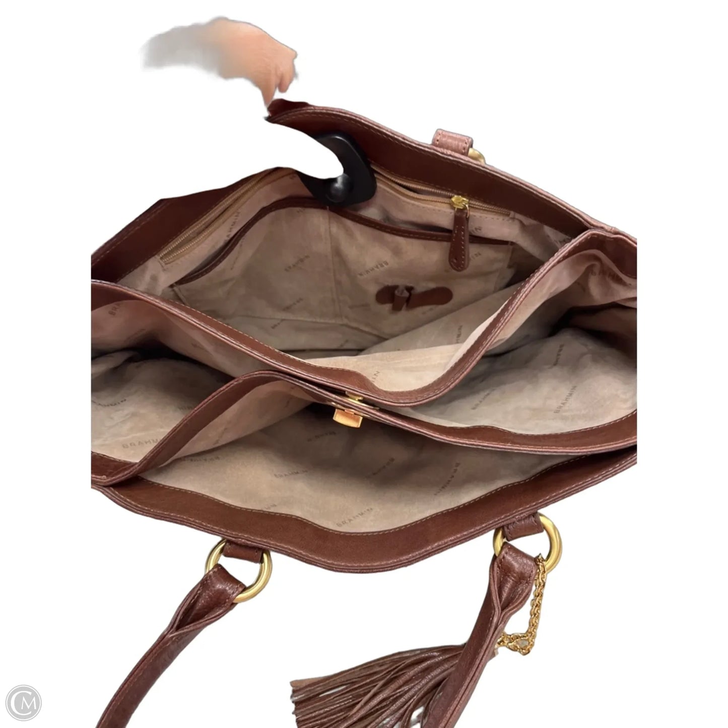 Tote Designer By Brahmin, Size: Medium