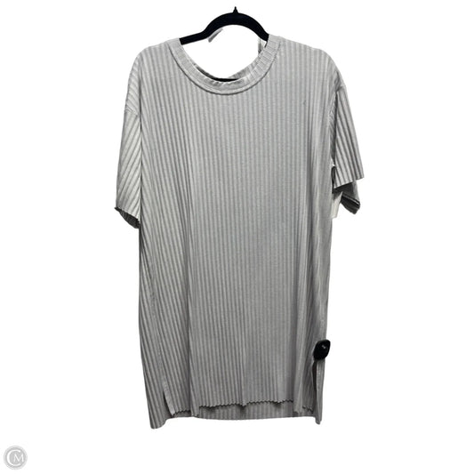 Tunic Short Sleeve By H&m In Grey, Size: L