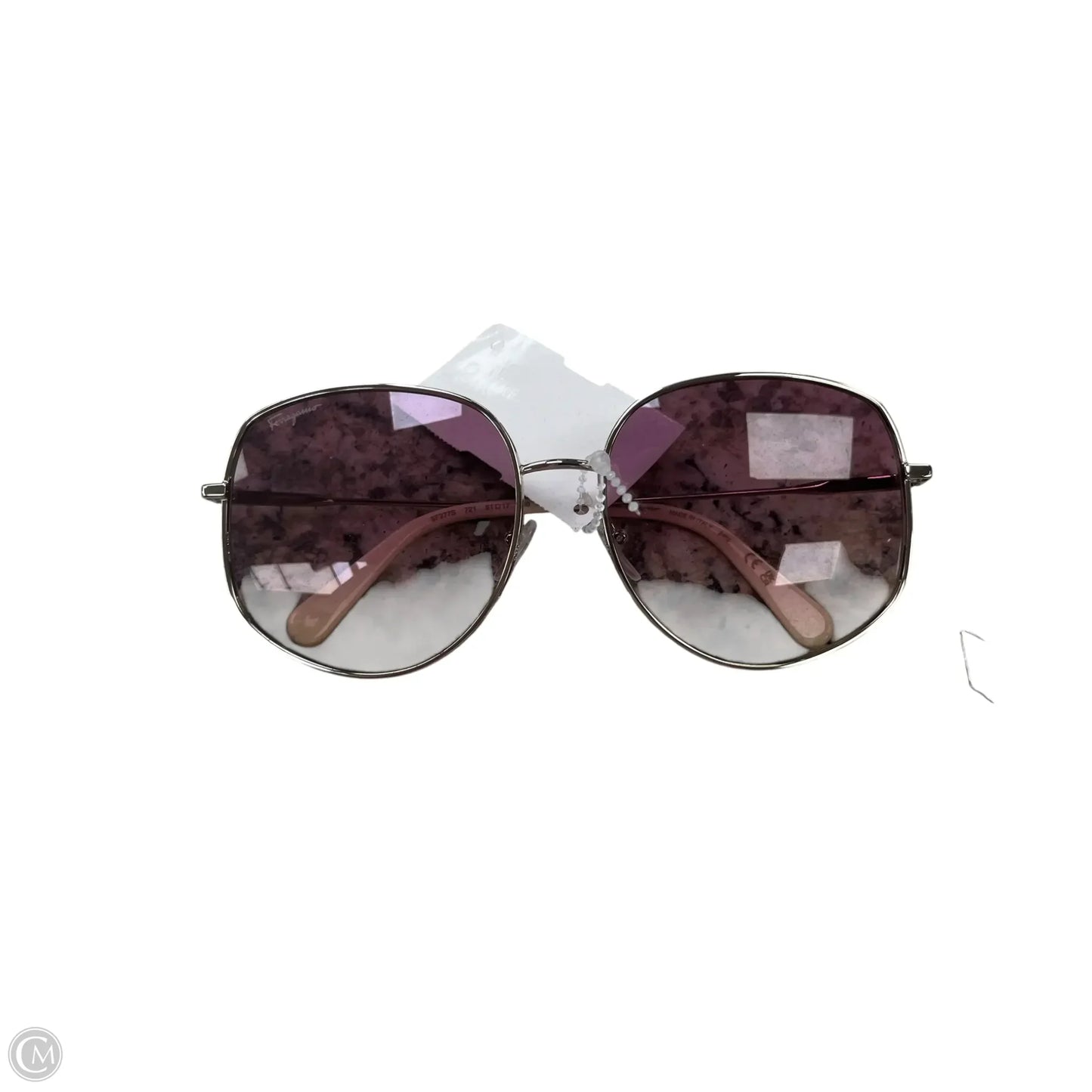 Sunglasses Luxury Designer By Ferragamo, Size: