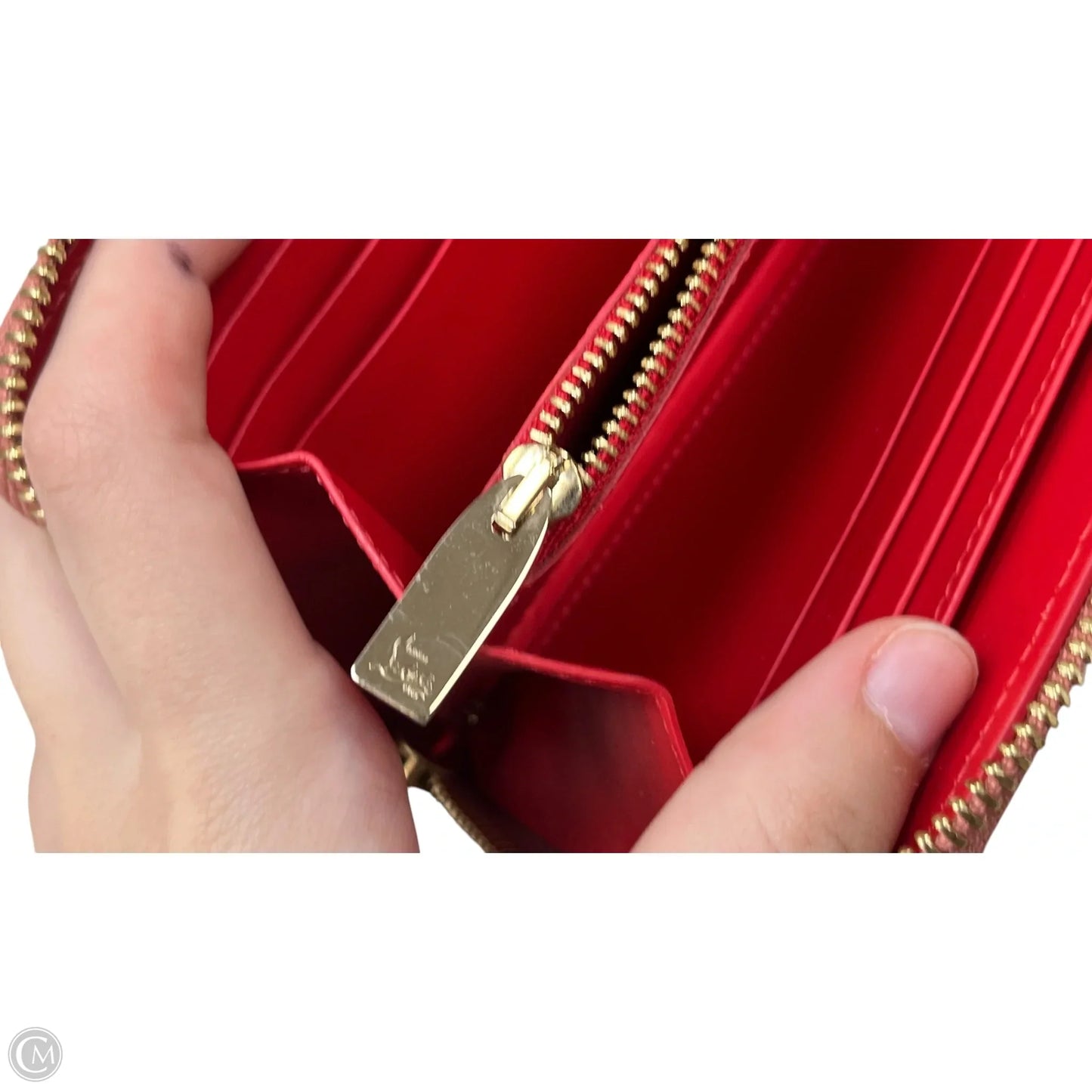 Wallet Luxury Designer By Christian Louboutin, Size: Large