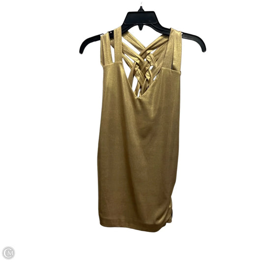 Top Sleeveless By Inc In Gold, Size: L