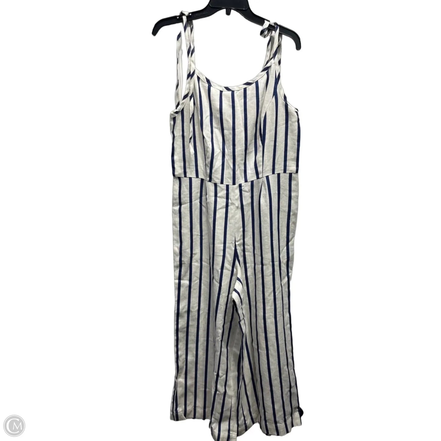 Jumpsuit By J PETERMAN In Blue & White, Size: 10