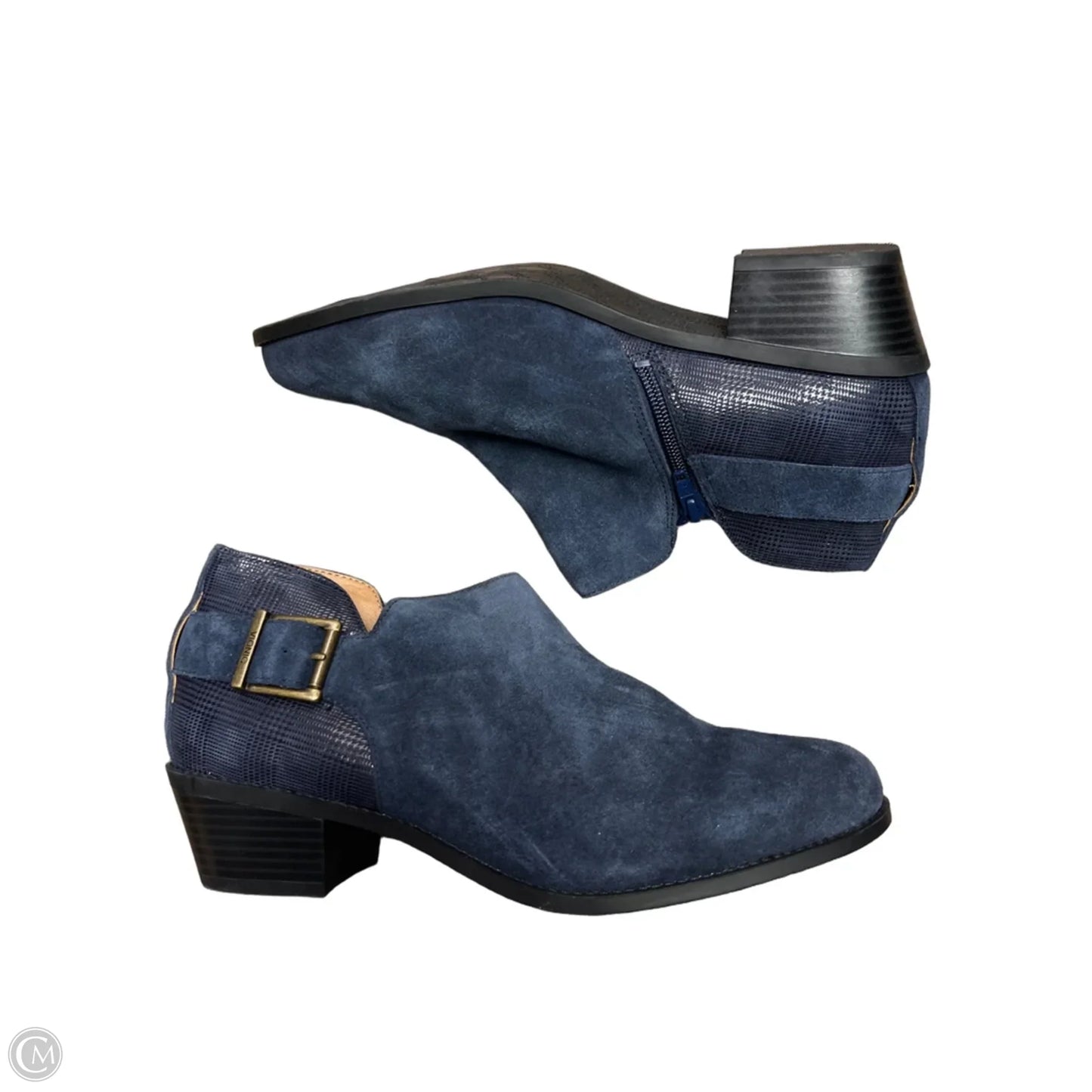 Boots Ankle Flats By Vionic In Navy, Size: 11