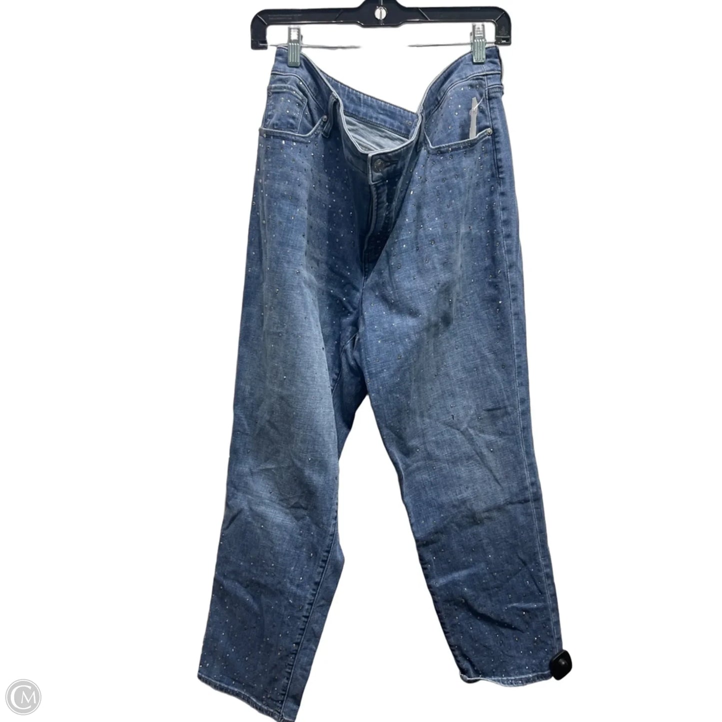 Jeans Straight By Chicos In Blue Denim, Size: 18