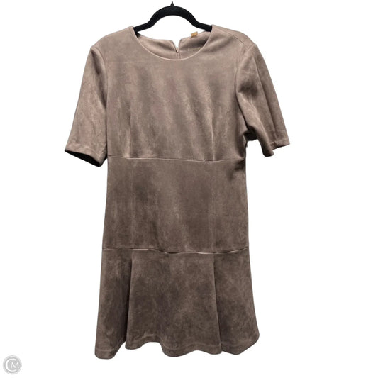 Dress Work By Calvin Klein In Taupe, Size: 12