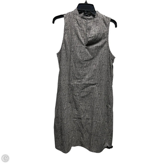 Dress Casual Midi By Eileen Fisher In Black & Cream, Size: S