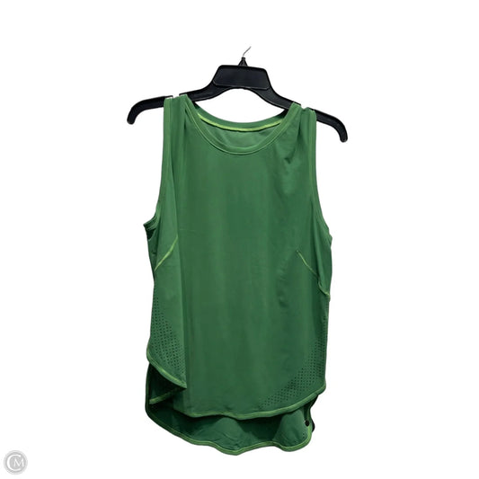 Athletic Tank Top By Lululemon In Green, Size: L