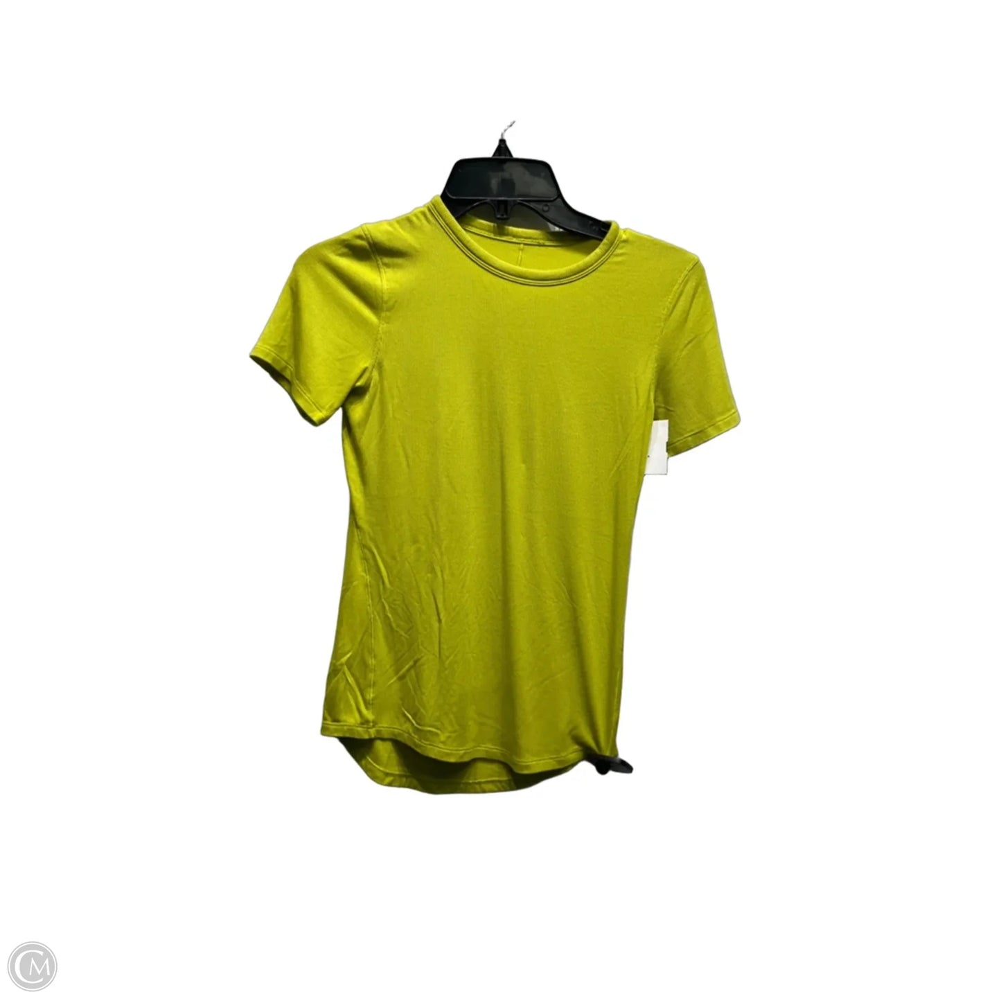 Athletic Top Short Sleeve By Lululemon In Green, Size: S