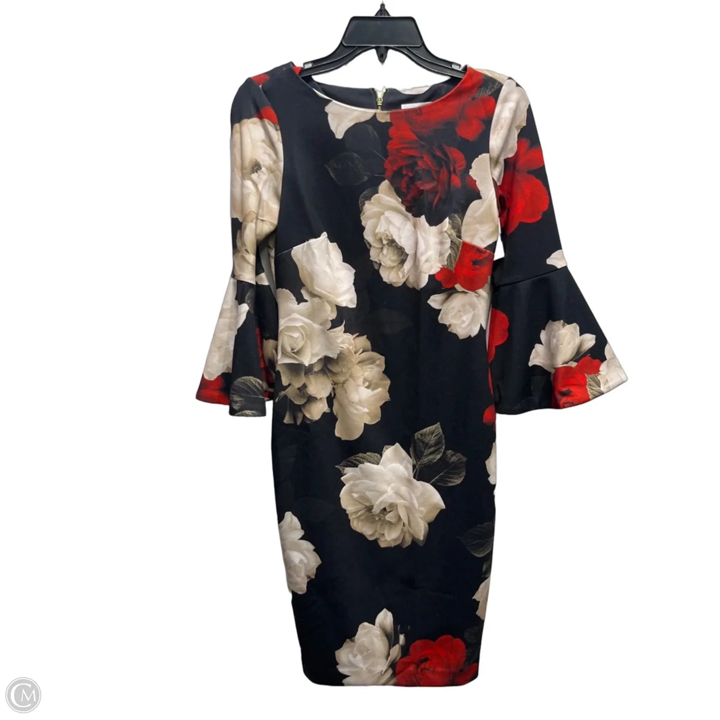 Dress Work By Calvin Klein In Black & Red, Size: 2