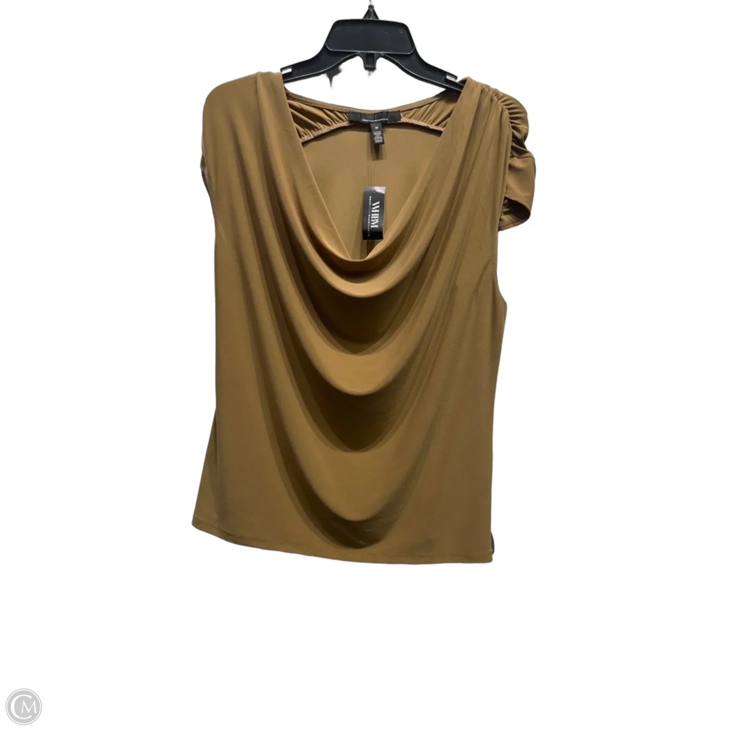 Top Short Sleeve By White House Black Market In Tan, Size: M