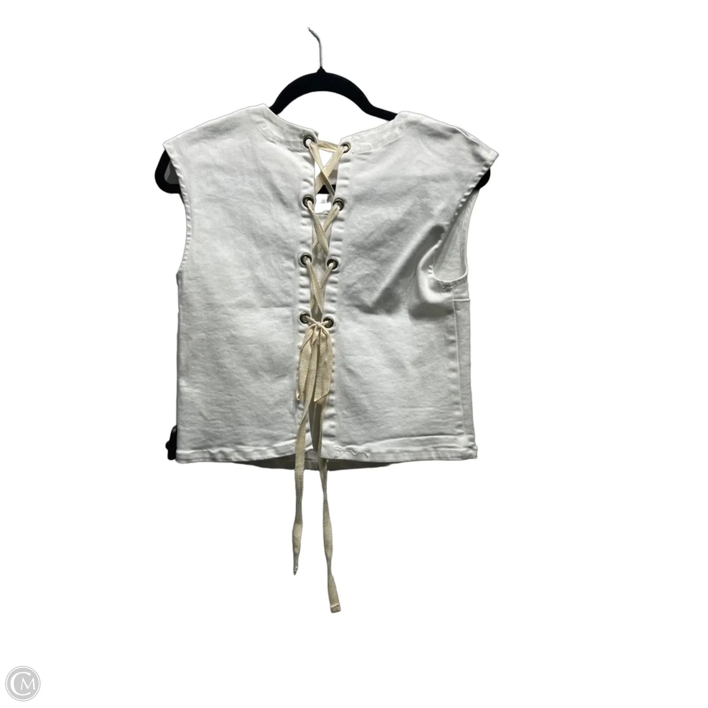Top Sleeveless By Clothes Mentor In White, Size: Xs