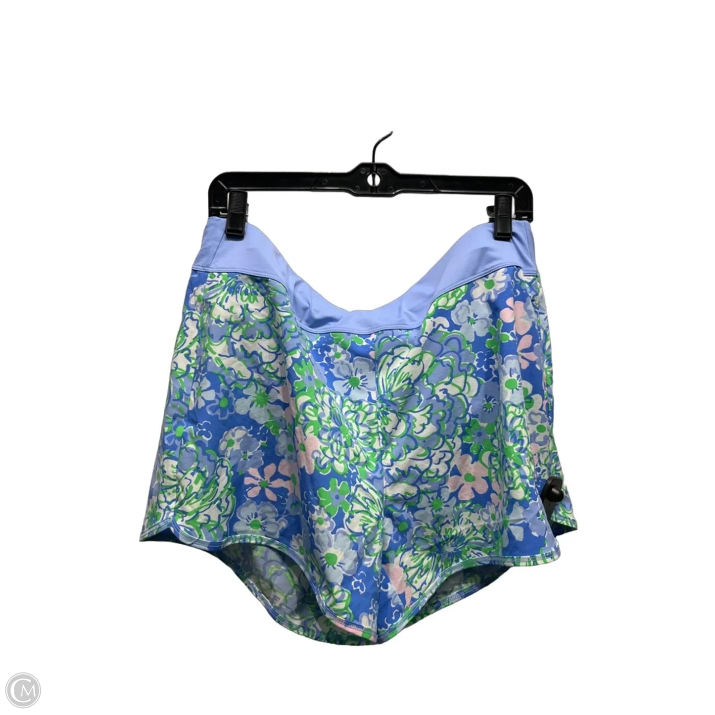 Shorts Designer By Lilly Pulitzer In Blue & Green, Size: L
