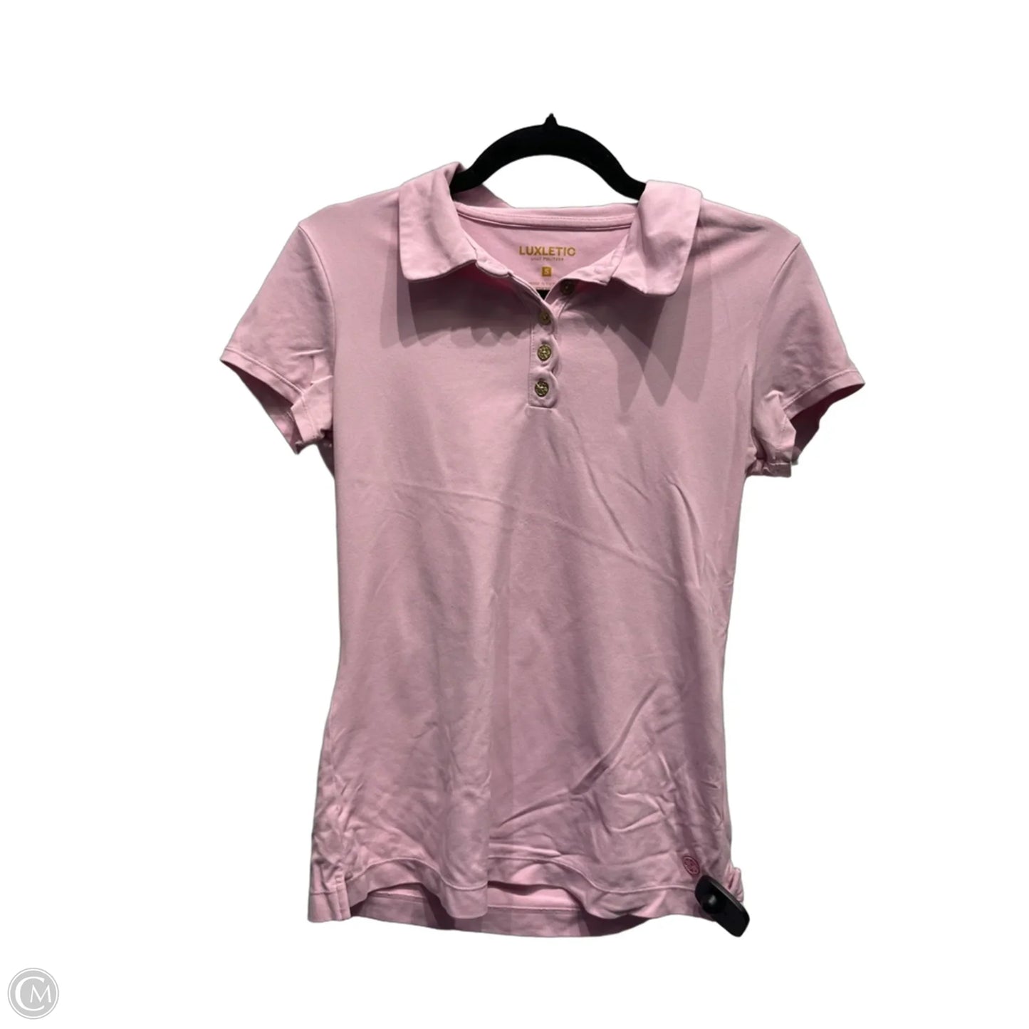 Top Short Sleeve Designer By Lilly Pulitzer In Pink, Size: S