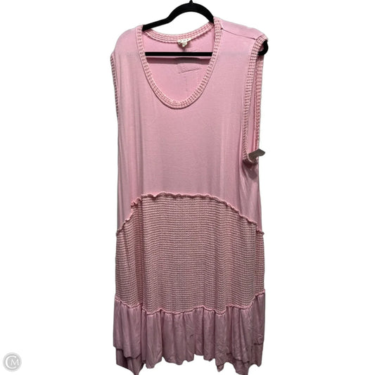 Dress Casual Short By Pol In Pink, Size: 3x