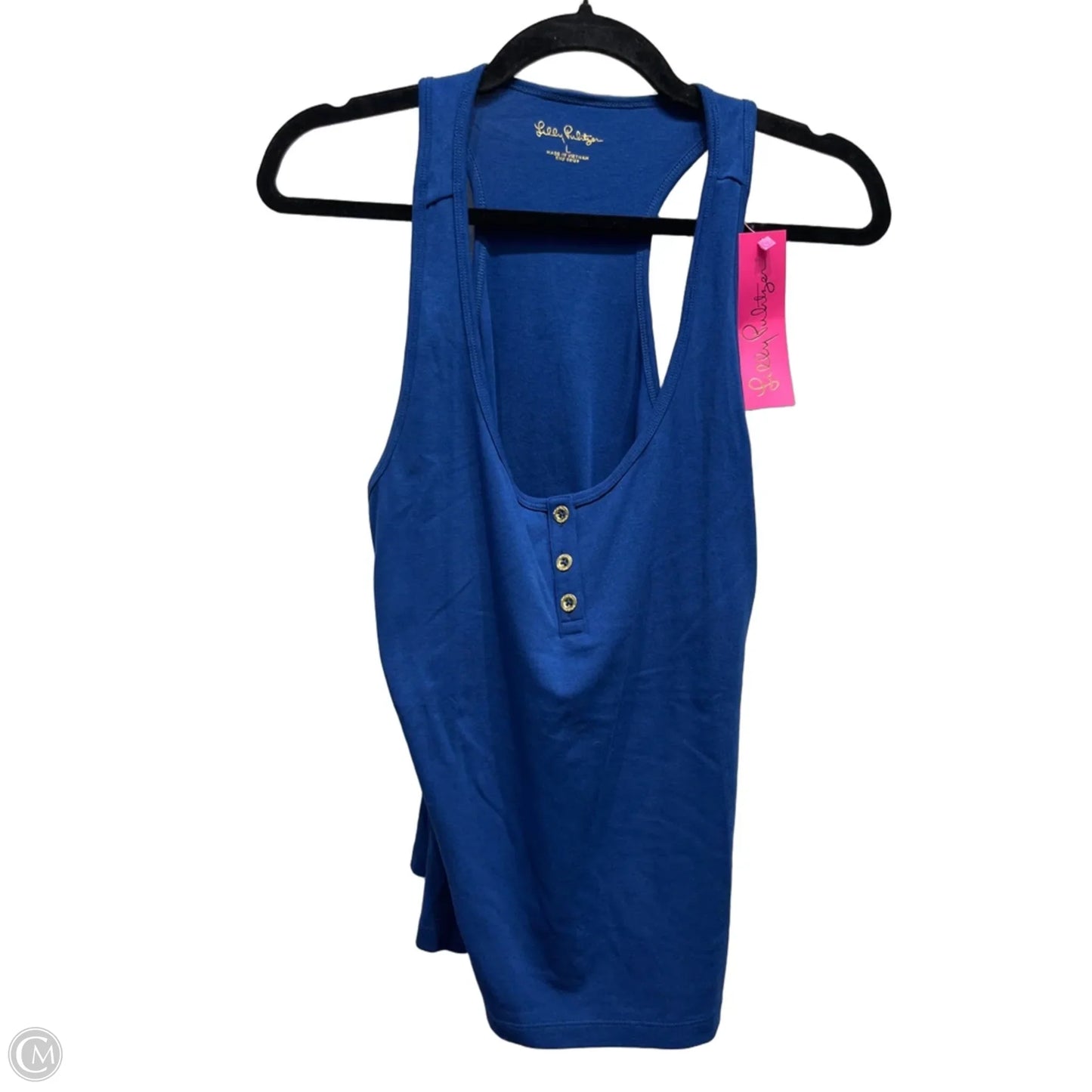 Top Sleeveless Designer By Lilly Pulitzer In Blue, Size: L