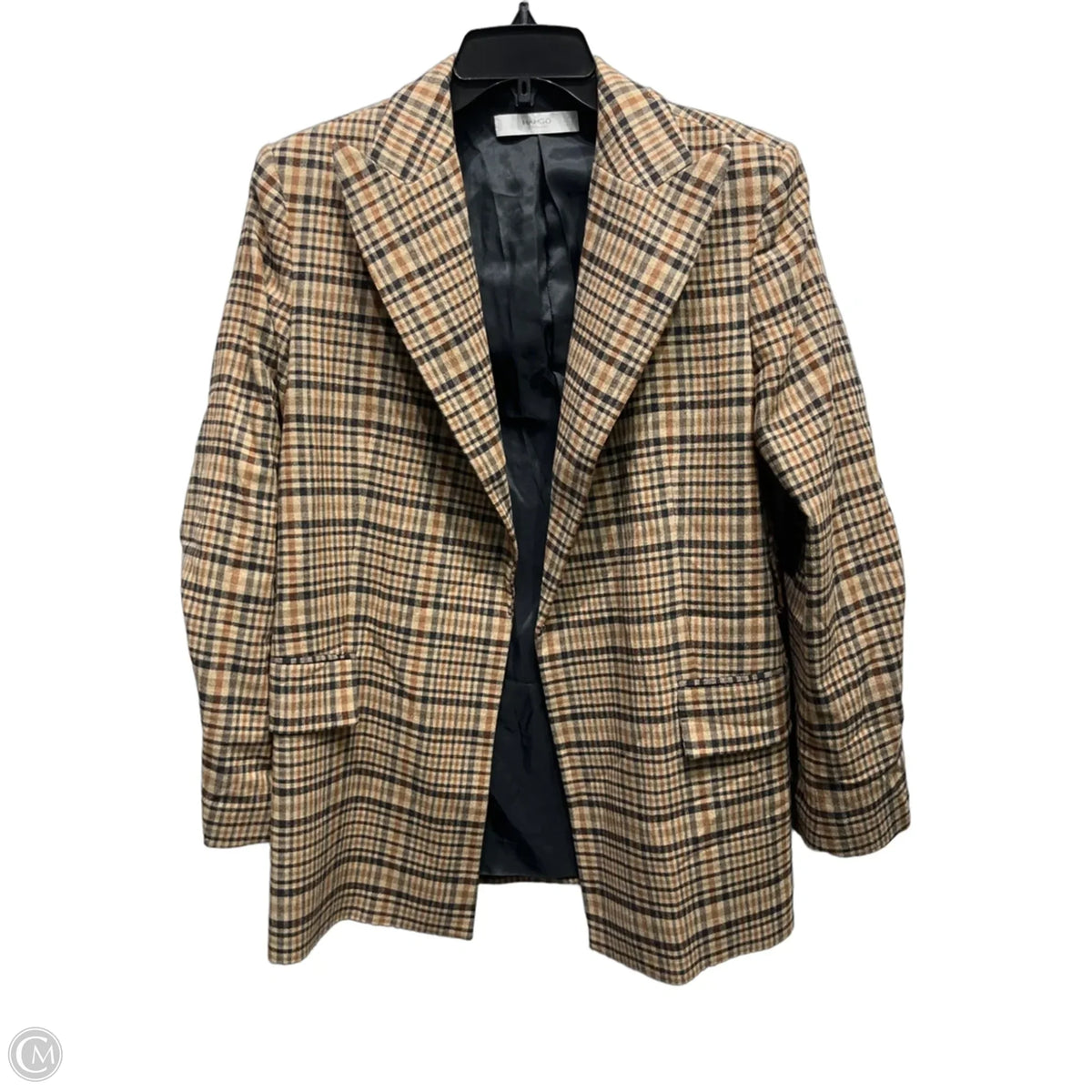 Blazer By Mango In Black & Brown, Size: S