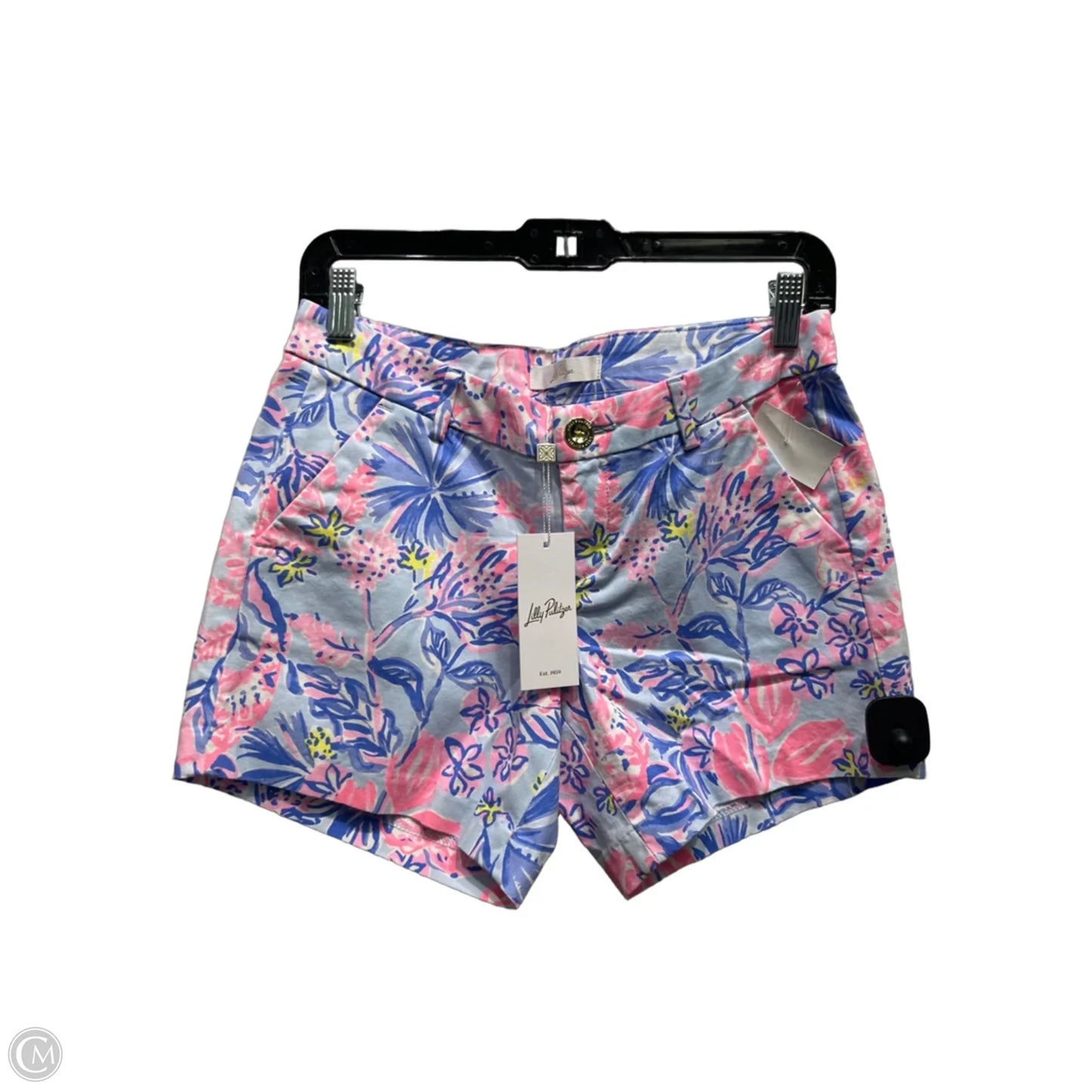 Shorts Designer By Lilly Pulitzer In Blue & Pink, Size: 0