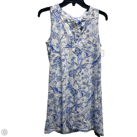 Dress Designer By Lilly Pulitzer In Blue & White, Size: S