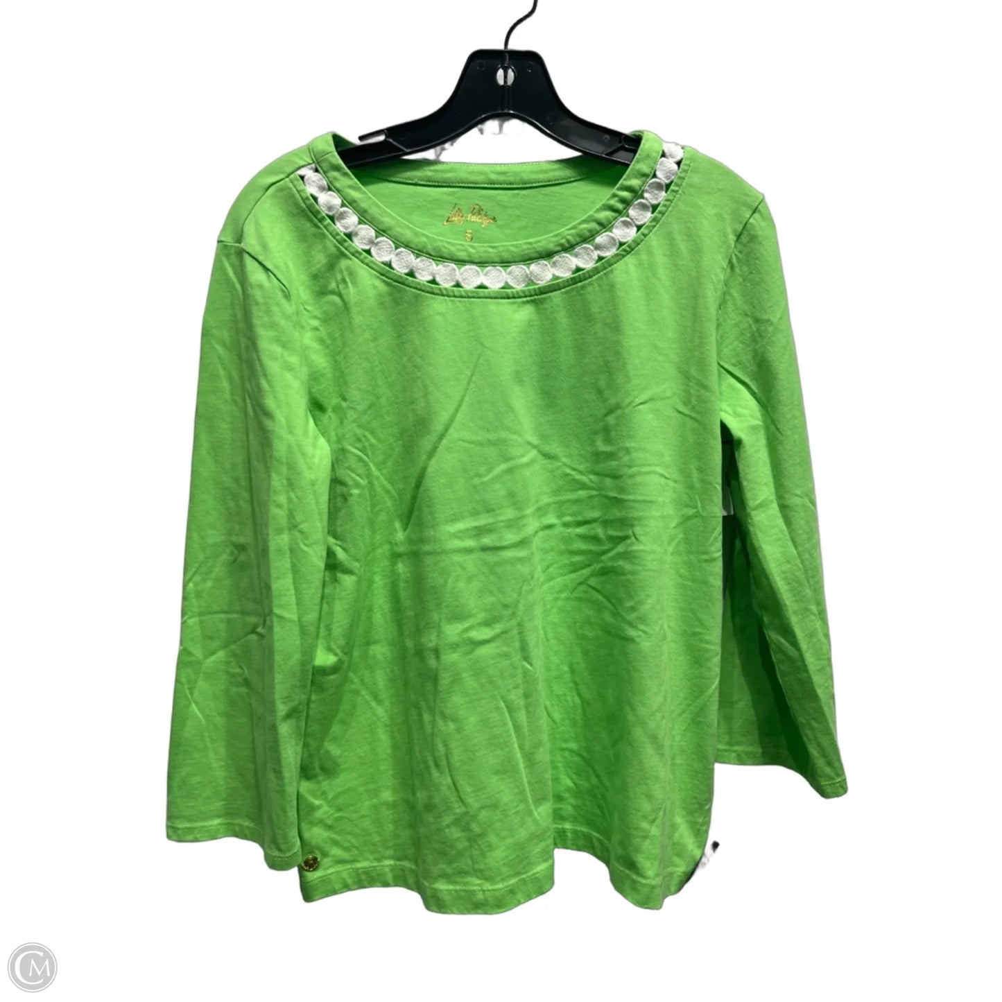 Top Long Sleeve Designer By Lilly Pulitzer In Green, Size: S