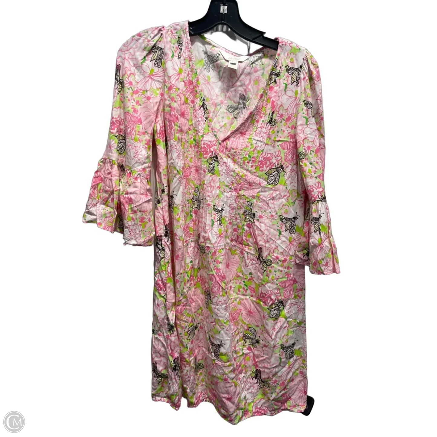 Dress Designer By Lilly Pulitzer In Green & Pink, Size: Xxs