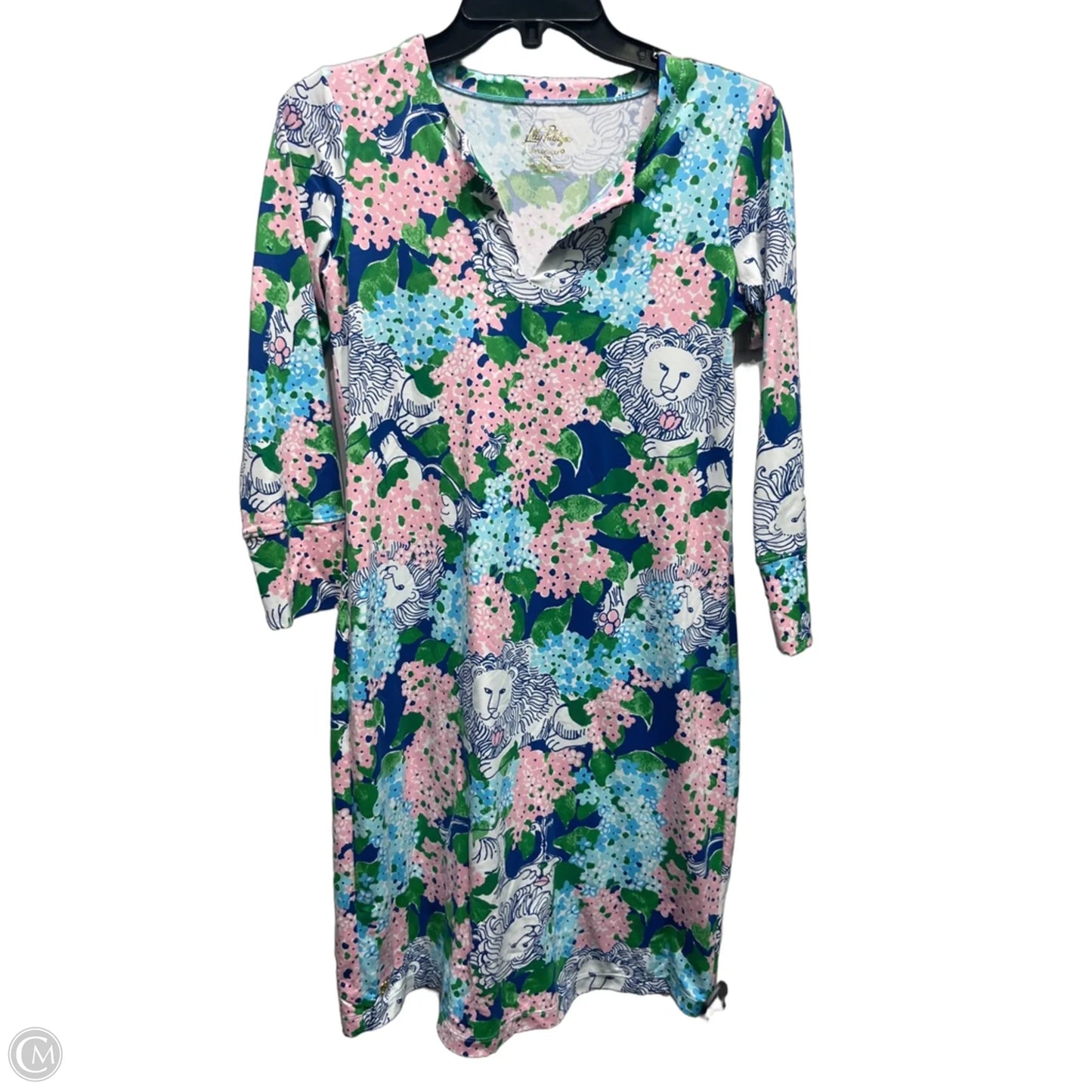 Dress Designer By Lilly Pulitzer In Blue & Pink, Size: Xs