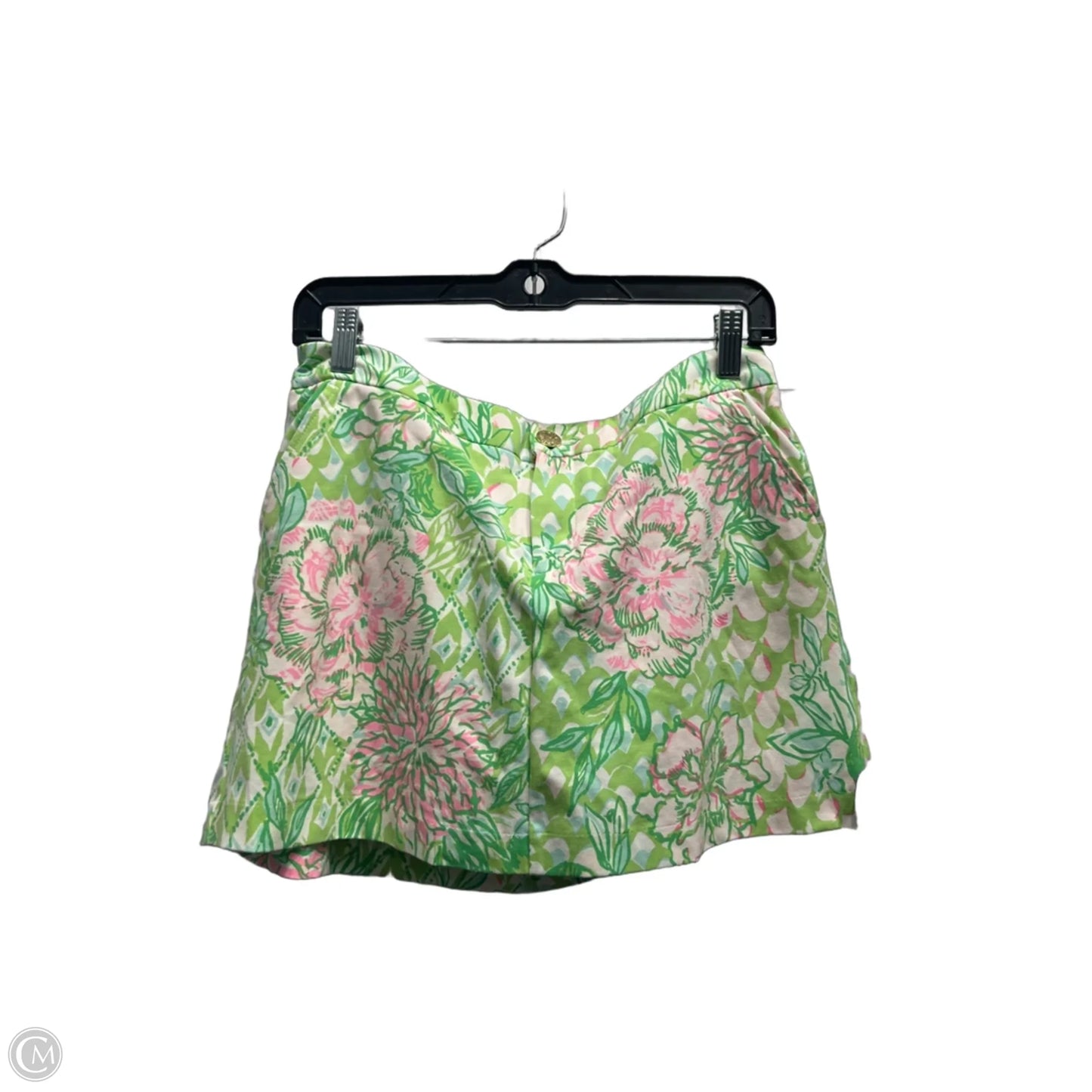 Skort Designer By Lilly Pulitzer In Green & Pink, Size: 6