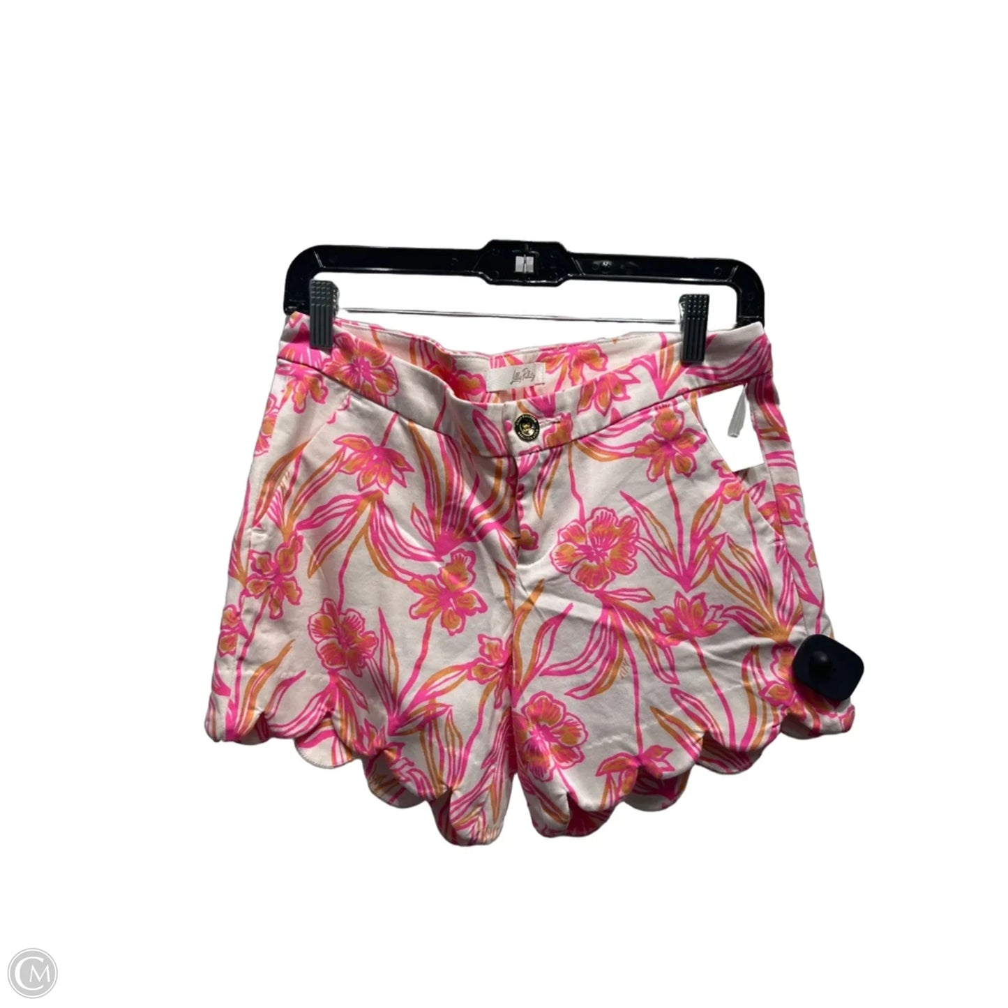 Shorts Designer By Lilly Pulitzer In Orange & Pink, Size: 0