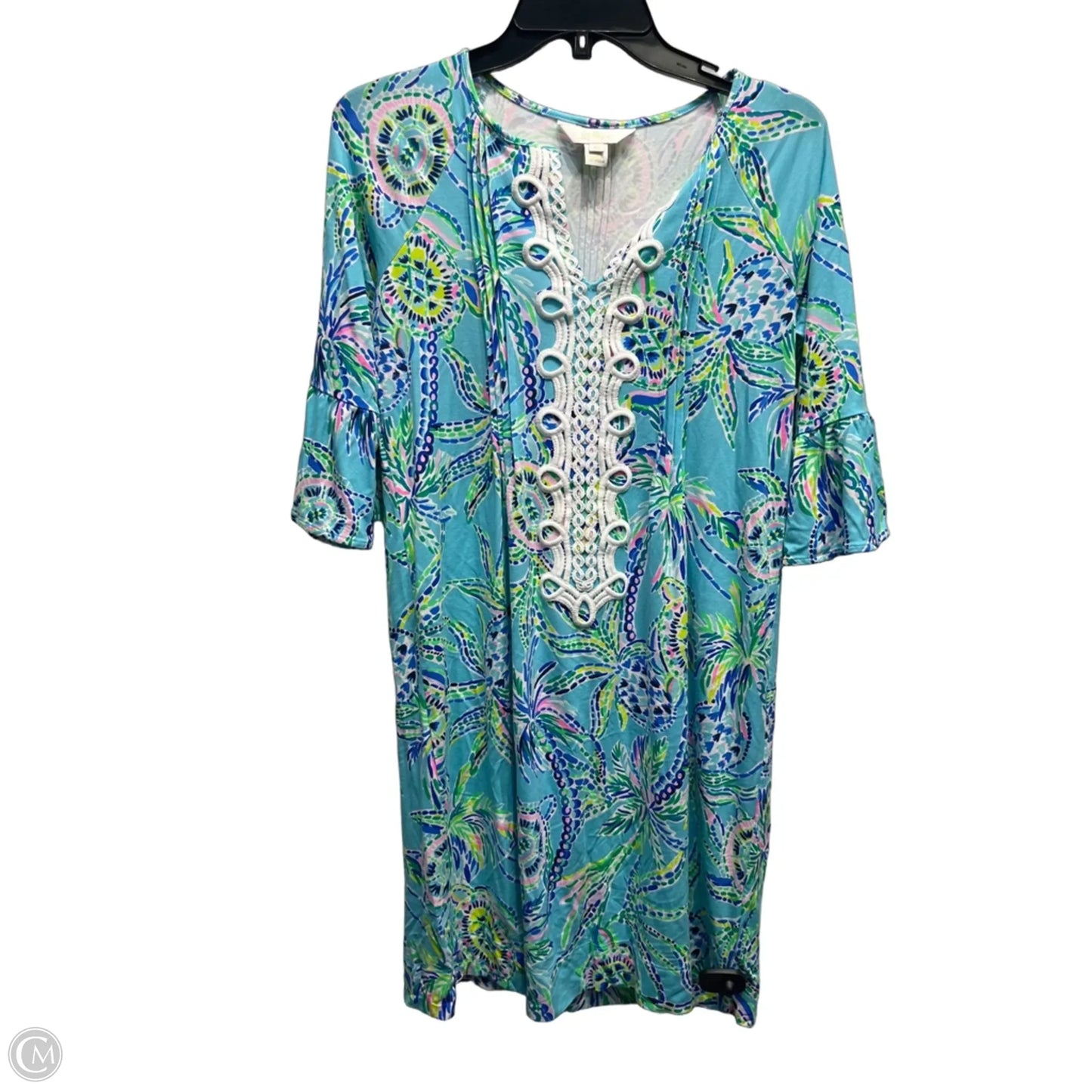 Dress Designer By Lilly Pulitzer In Blue & Green, Size: Xs