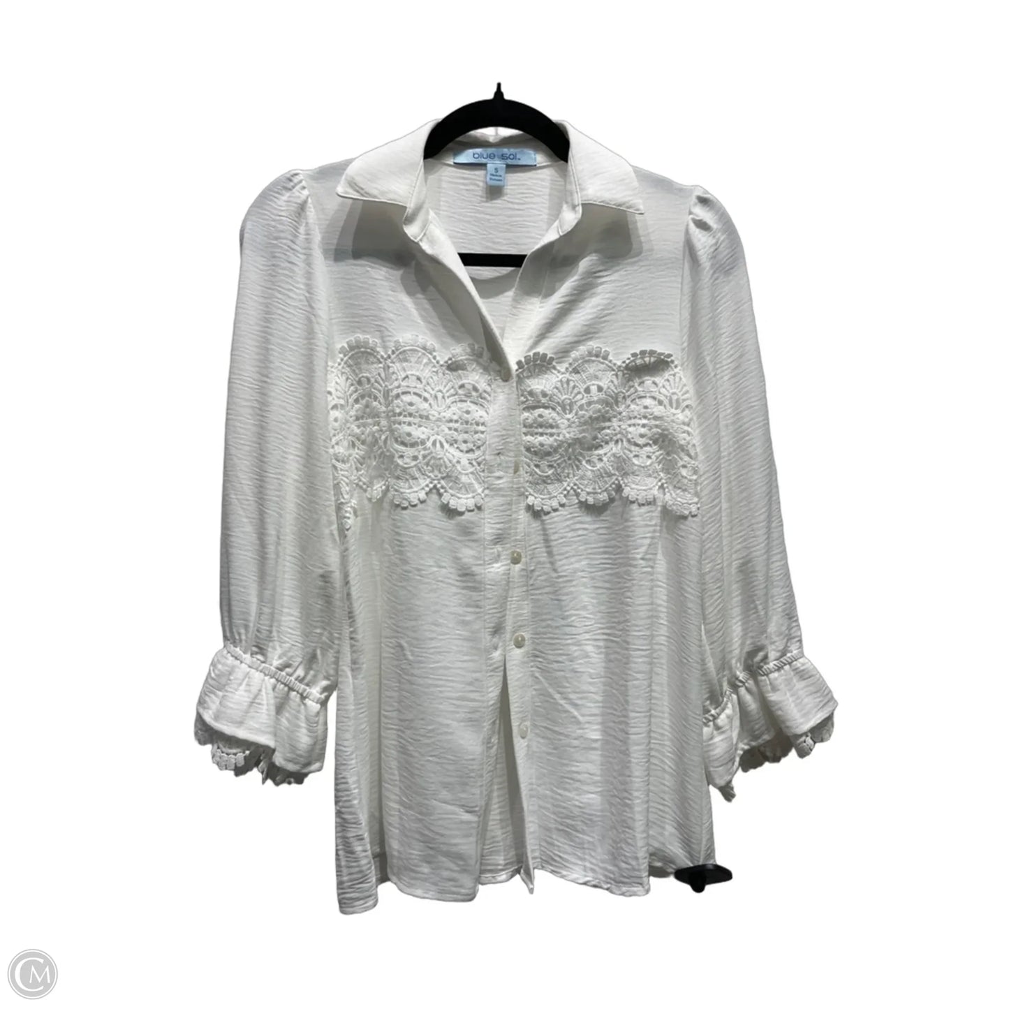 Top Sleeveless By Blue Sol In White, Size: S