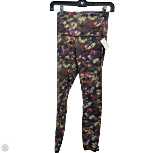 Athletic Leggings By Lululemon In Brown & Purple, Size: 4