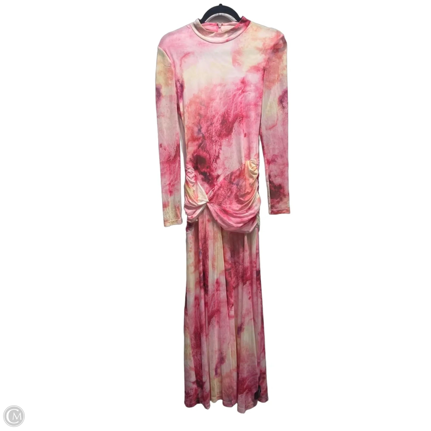 Dress Party Long By Bardot In Pink & Yellow, Size: M