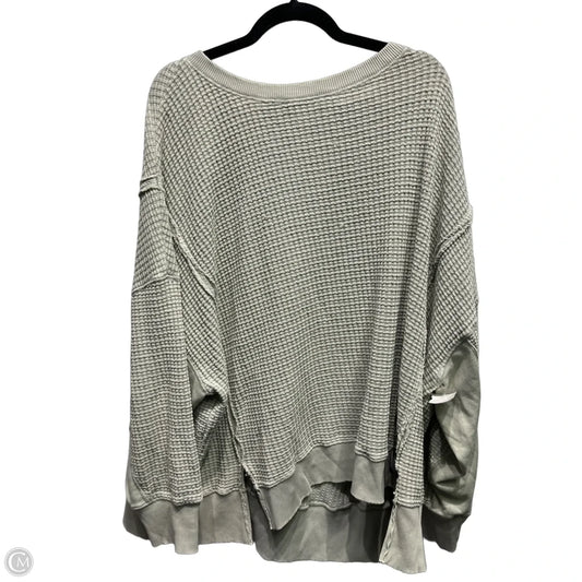 Top Long Sleeve By American Eagle In Green, Size: Xl