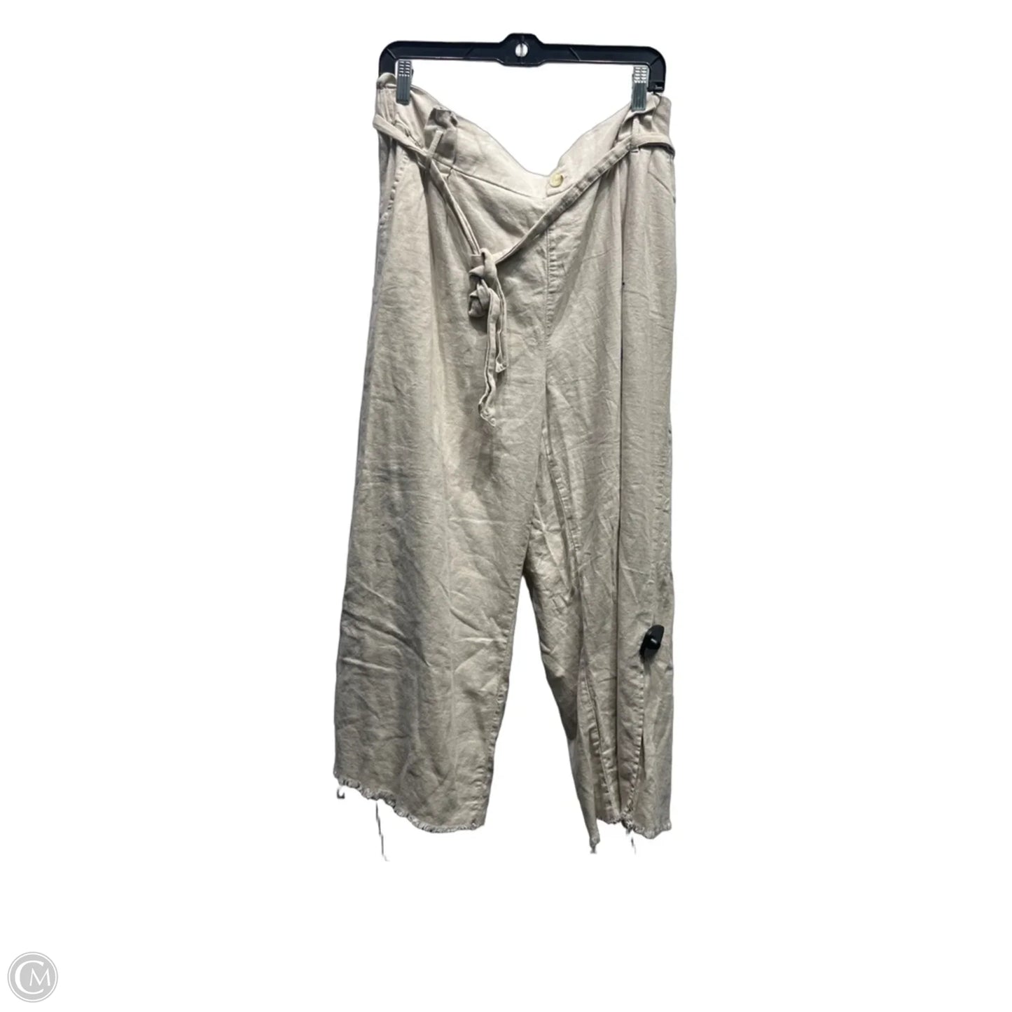 Pants Wide Leg By Rewash In Tan, Size: Xl