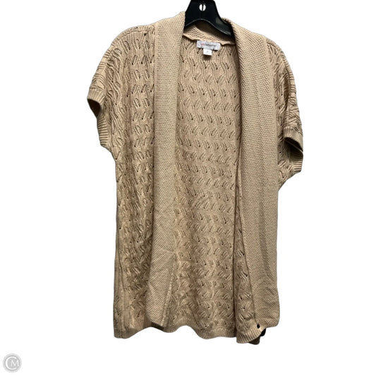 Cardigan By Liz Claiborne In Tan, Size: M