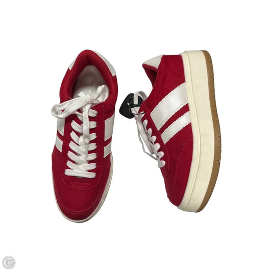 Shoes Sneakers By Madden Girl In Red & White, Size: 8.5
