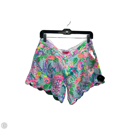 Shorts Designer By Lilly Pulitzer In Green & Pink, Size: 8