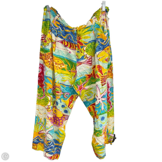 Capris By Jams World In Blue & Yellow, Size: M