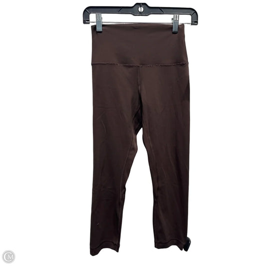Athletic Capris By Lululemon In Brown, Size: 4