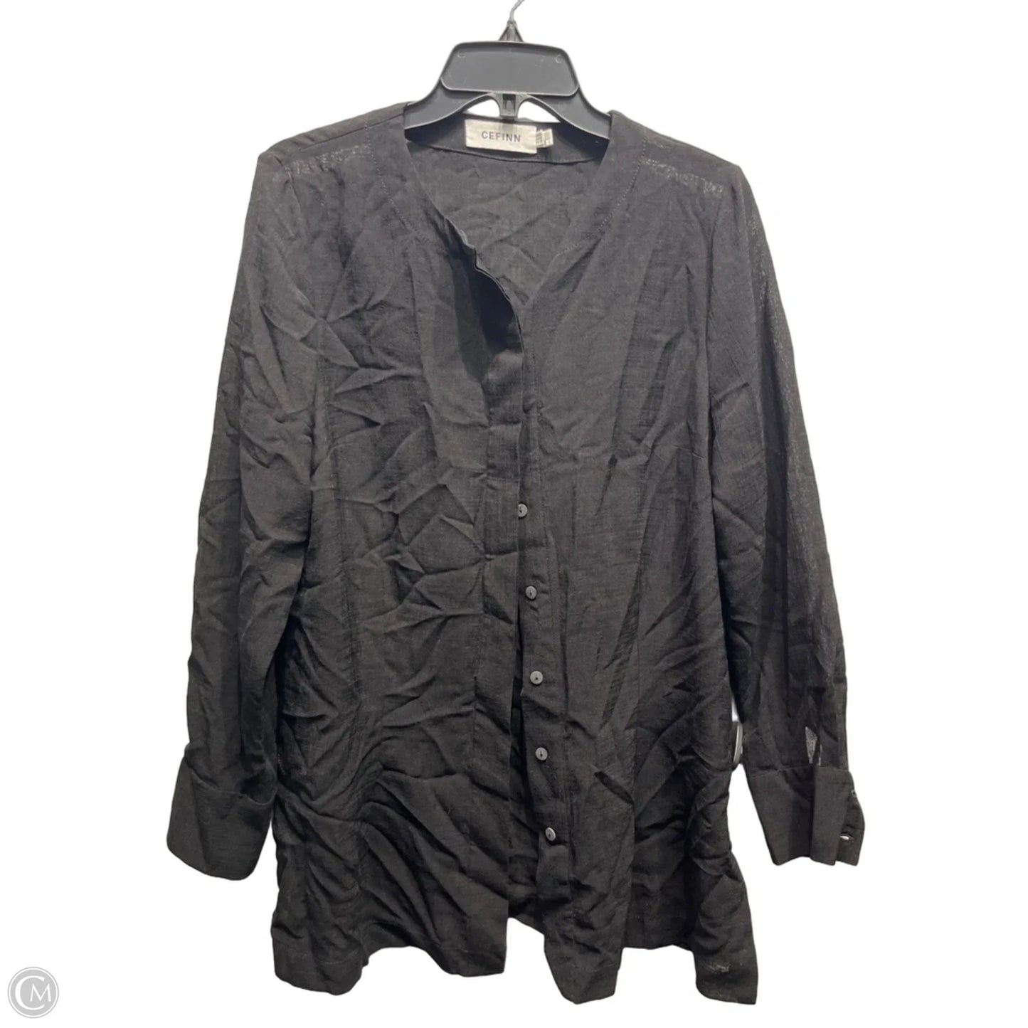 Tunic Long Sleeve By CEFINN In Black, Size: 10