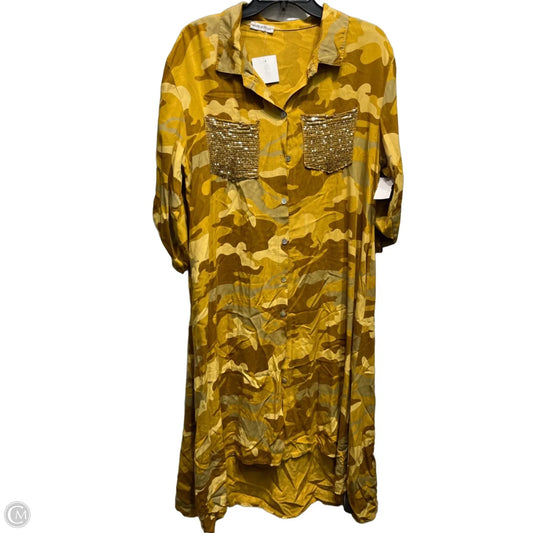 Dress Casual Maxi By M Made In Italy In Yellow, Size: Xl
