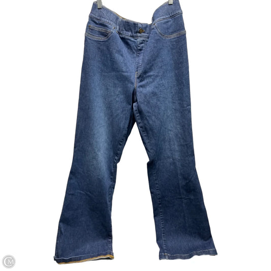 Jeans Boot Cut By Spanx In Blue Denim, Size: 2x