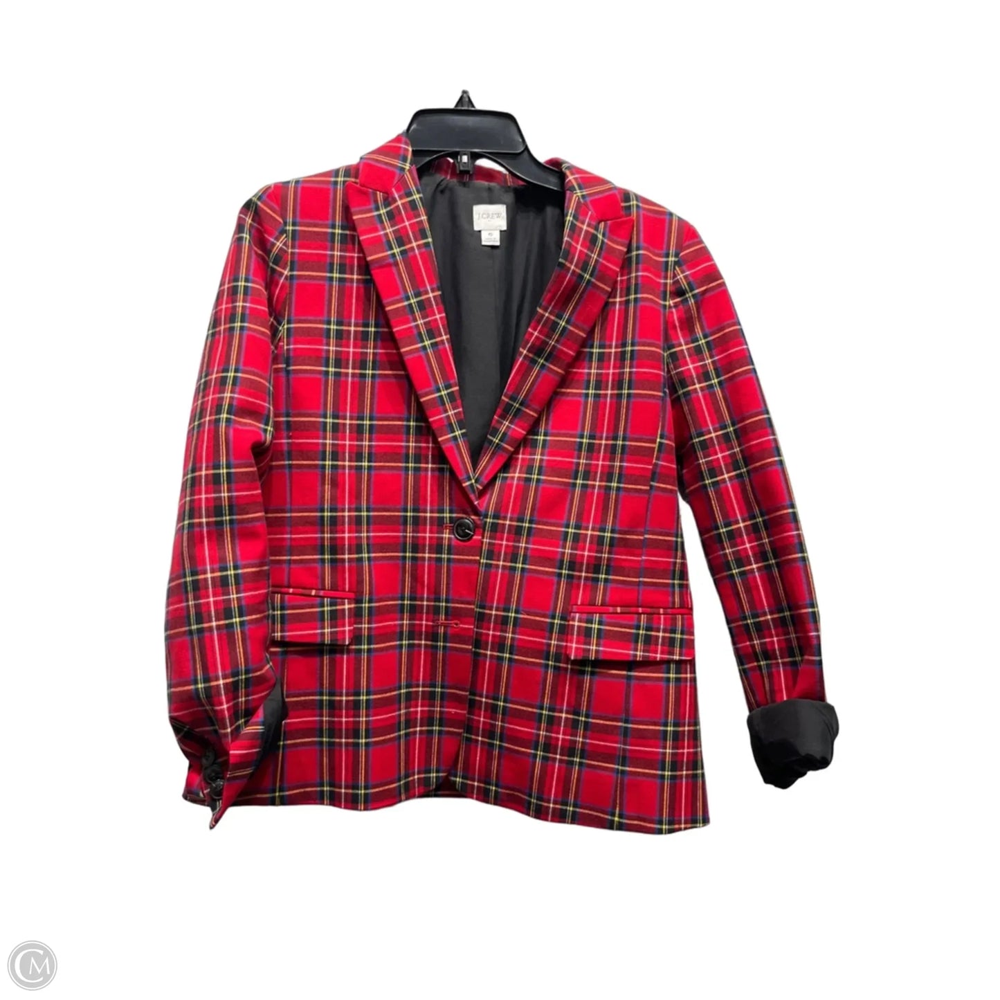 Blazer By J. Crew In Black & Red, Size: 6