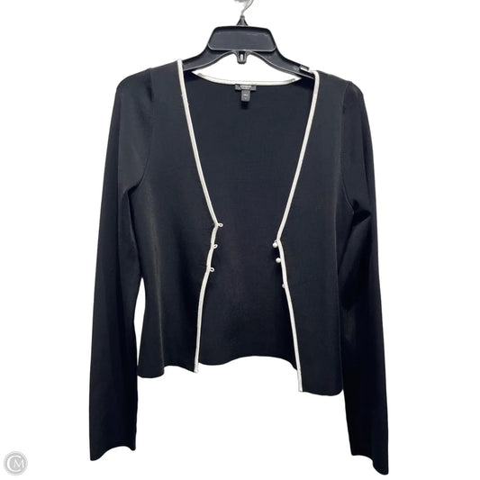 Cardigan By Express In Black & White, Size: L