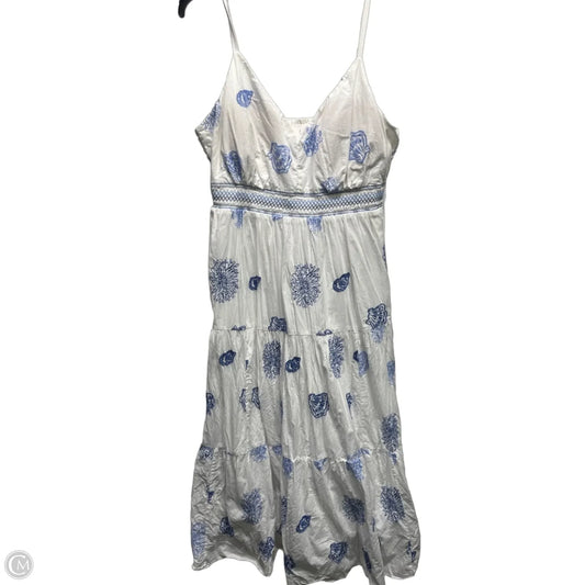 Dress Designer By Lilly Pulitzer In Blue & White, Size: 12