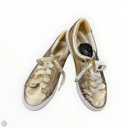 Shoes Designer By Lilly Pulitzer In Gold, Size: 7.5