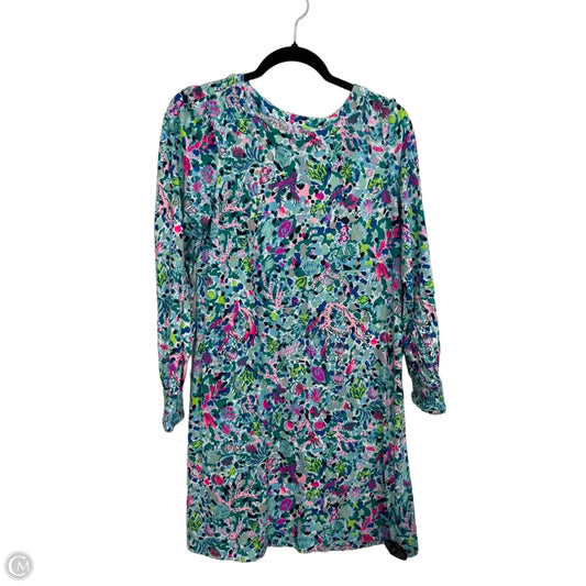 Dress Designer By Lilly Pulitzer In Blue & Green, Size: M