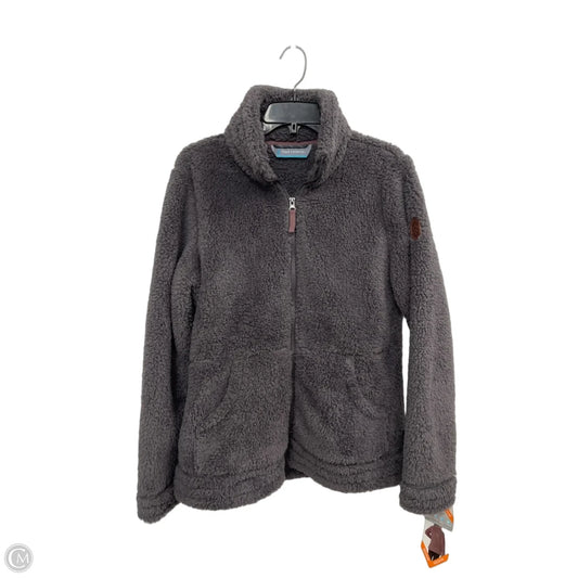 Jacket Fleece By Free Country In Grey, Size: M