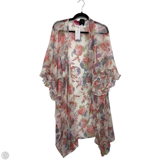 Kimono By Betsey Johnson In Pink & Purple, Size: Osfm