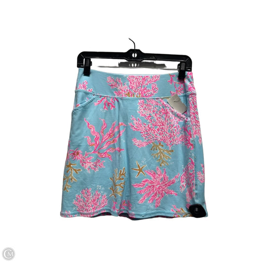 Skort Designer By Lilly Pulitzer In Blue & Pink, Size: S
