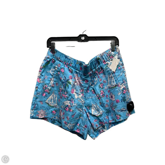 Shorts Designer By Lilly Pulitzer In Blue & Pink, Size: L